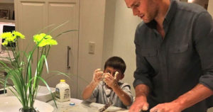 Father and Son Baking