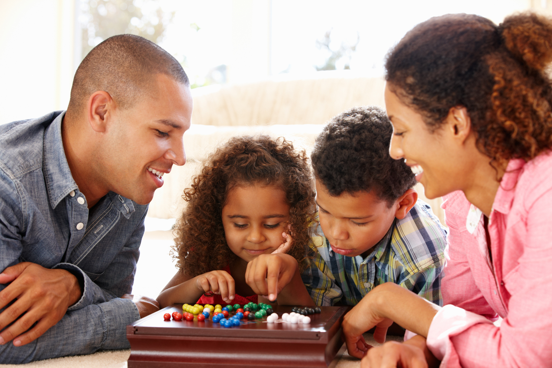 Family playing together