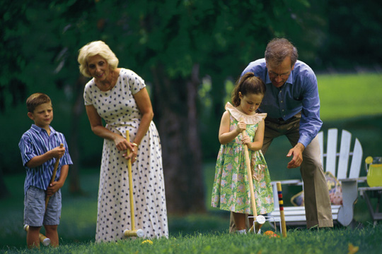 Grandparents are important to their grandchildren. Spending time together is one of the six traits that build strong, healthy families. So spend time together!