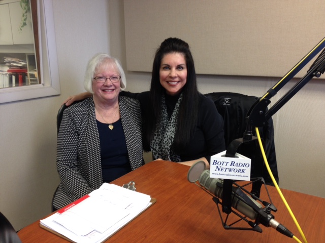 Yvette Marie Seltz and Kay Meyer in the Family Shield studio.